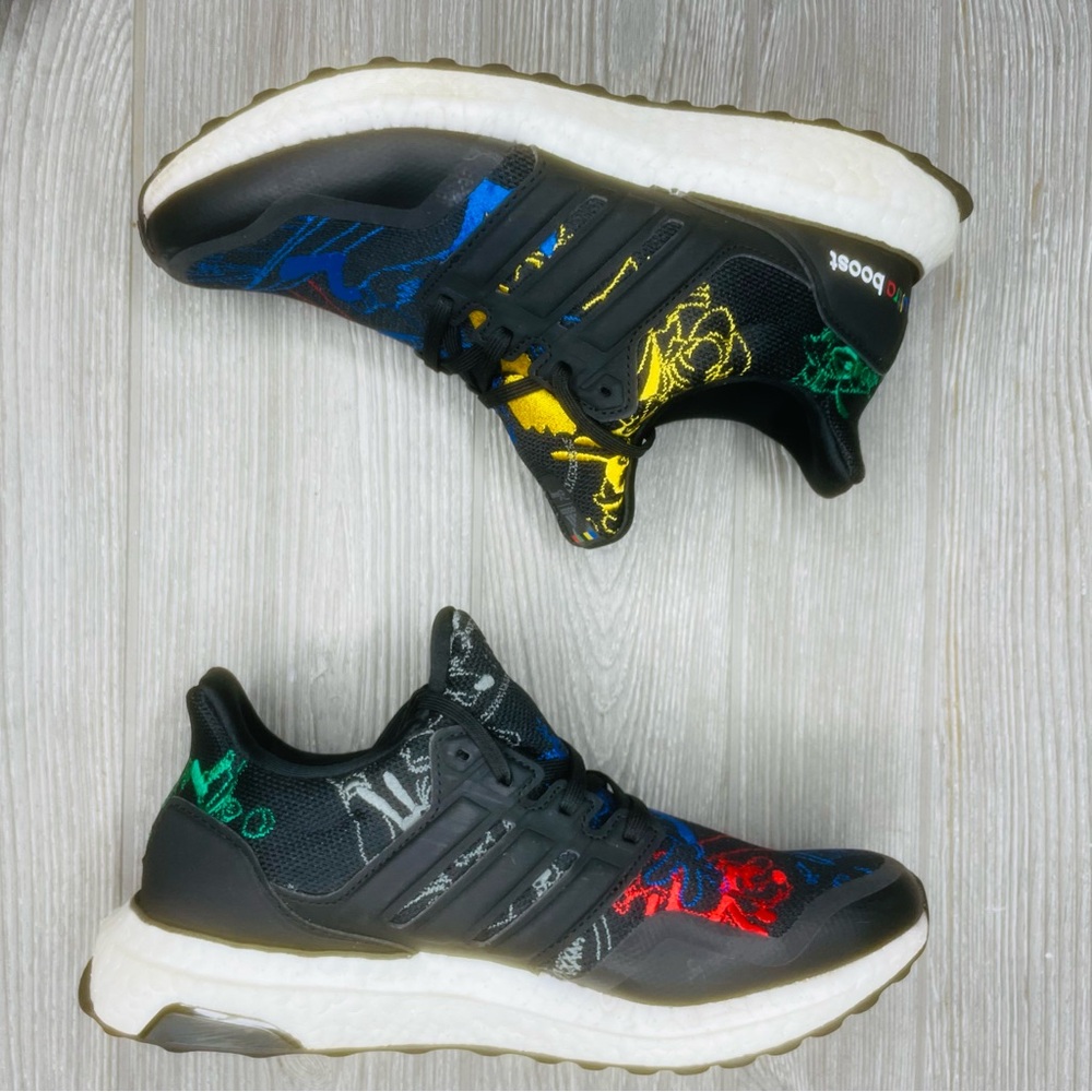 Adidas UltraBoost DNA J x Disney Goofy Sneakers Black FX0227 Size 6.5 shoes